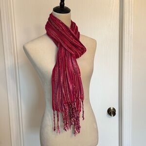 Brightly colored shimmering Scarf